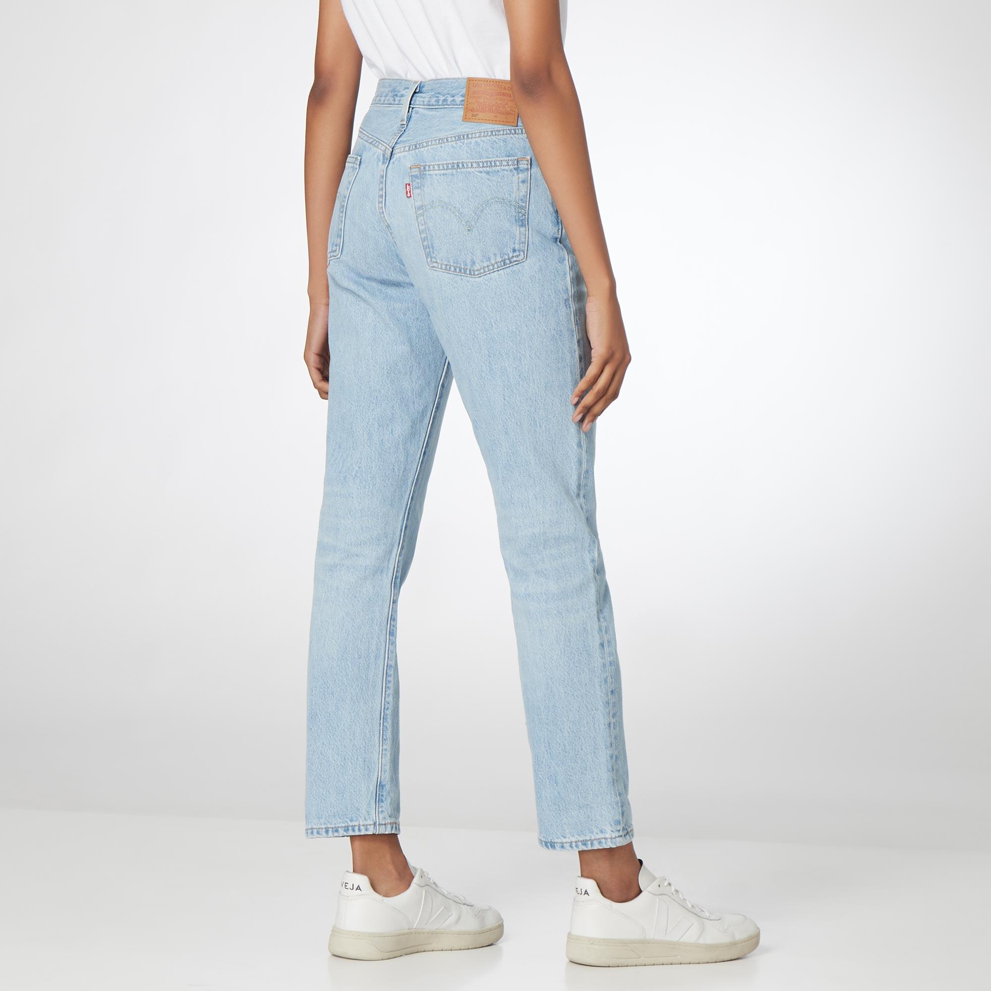 Levi's 501 High-Rise Straight Leg Cropped Jeans